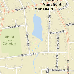 Mansfield Center Street Map
