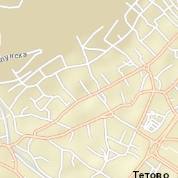 Tetovo Street Map