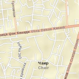 Čair Street Map