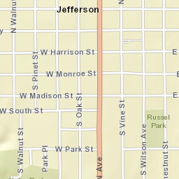 107 North Chestnut Street, Jefferson, IA  Street Map