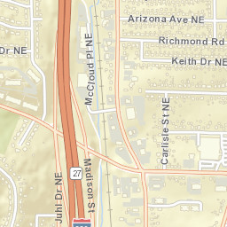 1734 Richmond Road Northeast, Cedar Rapids Street Map