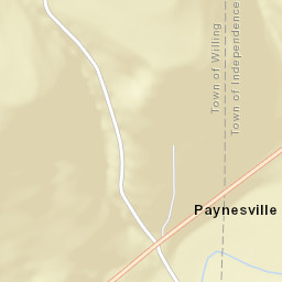 Paynesville New York Street Map