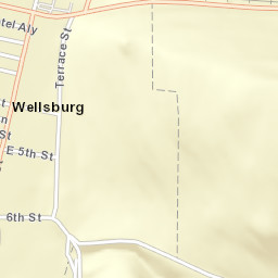 Wellsburg New York Street Map