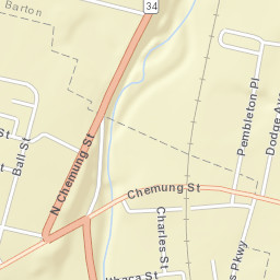 Waverly New York Street Map