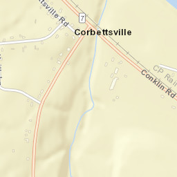 Corbettsville New York Street Map