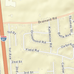 Brainerd Park Connecticut Street Map