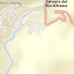 Cervera del Río Alhama Street Map