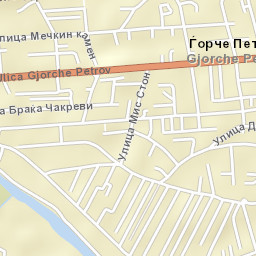 Gjorče Petro Street Map