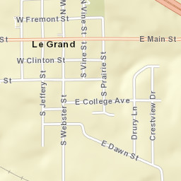121 S Franklin St Le Grand Iowa Street Map