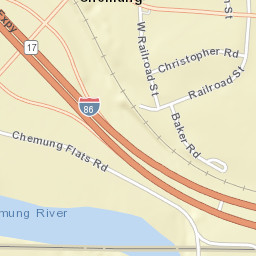 Chemung New York Street Map