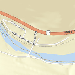 Hale Eddy New York Street Map