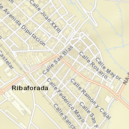 Ribaforada Street Map