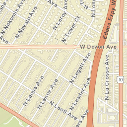 5146 W Devon Ave, Chicago, IL 60646 Street Map