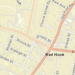Red Hook New York Street Map