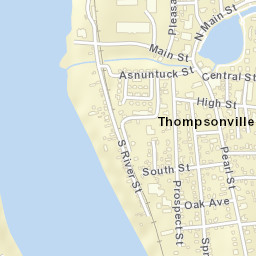 Thompsonville Connecticut Street Map