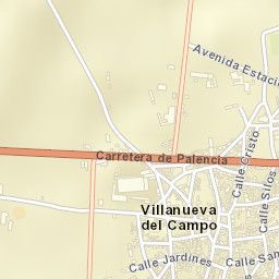 Villanueva del Campo Street Map