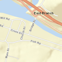 East Branch New York Street Map