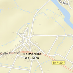 Calzadilla de Tera Street Map