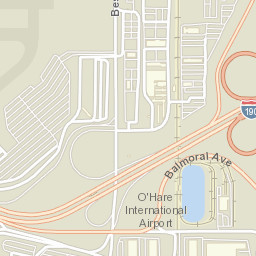 10000 Bessie Coleman Dr, Chicago O'Hare International Airport Street Map