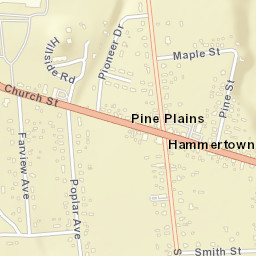 Pine Plains New York Street Map