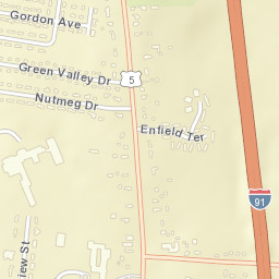 Enfield Connecticut Street Map