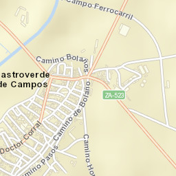 Castroverde de Campos Street Map