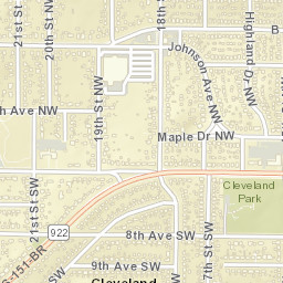 291 Johnson Ave NW Cedar Rapids Street Map