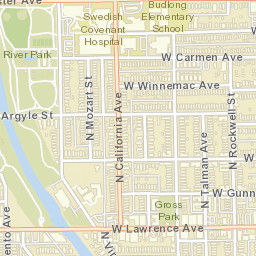 California & Foster, Chicago, IL 60625 Street Map