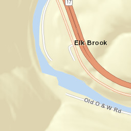 Elk Brook New York Street Map