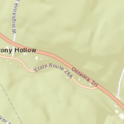 Stony Hollow New York Street Map