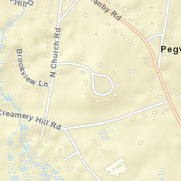 Pegville Connecticut Street Map