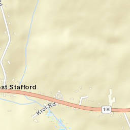 West Stafford Connecticut Street Map