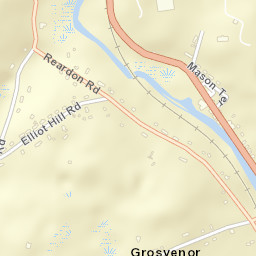 Grosvenor Dale Connecticut Street Map