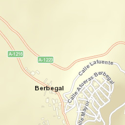 Berbegal Street Map