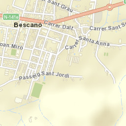 Bescanó Street Map