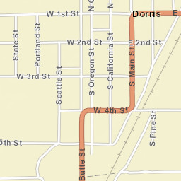 Dorris California Street Map