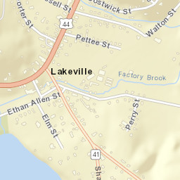 Lakeville Connecticut Street Map