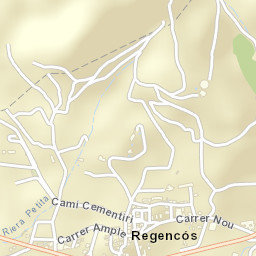 Regencós Street Map