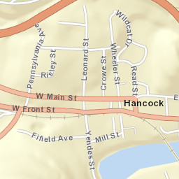 Hancock New York Street Map