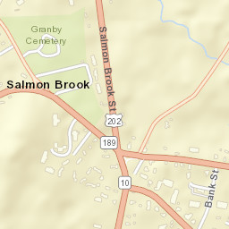 Granby Connecticut Street Map