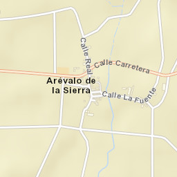 Arévalo de la Sierra Street Map