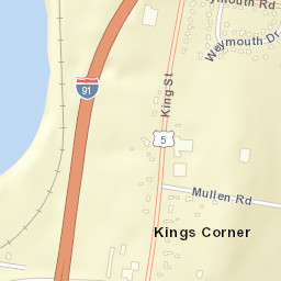 Kings Corner Connecticut Street Map