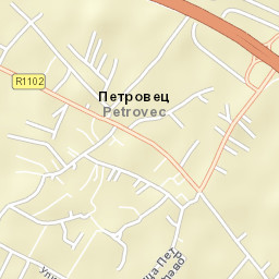 Петровец Street Map