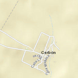 Cerbón Street Map