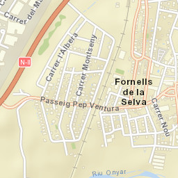 Fornells de la Selva Street Map
