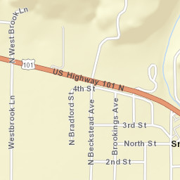 Smith River California Street Map