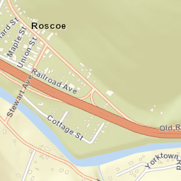 Roscoe New York Street Map