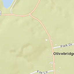 Olivebridge New York Street Map