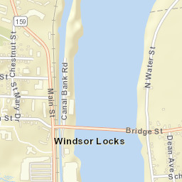 Windsor Locks Connecticut Street Map