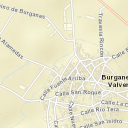 Burganes de Valverde Street Map